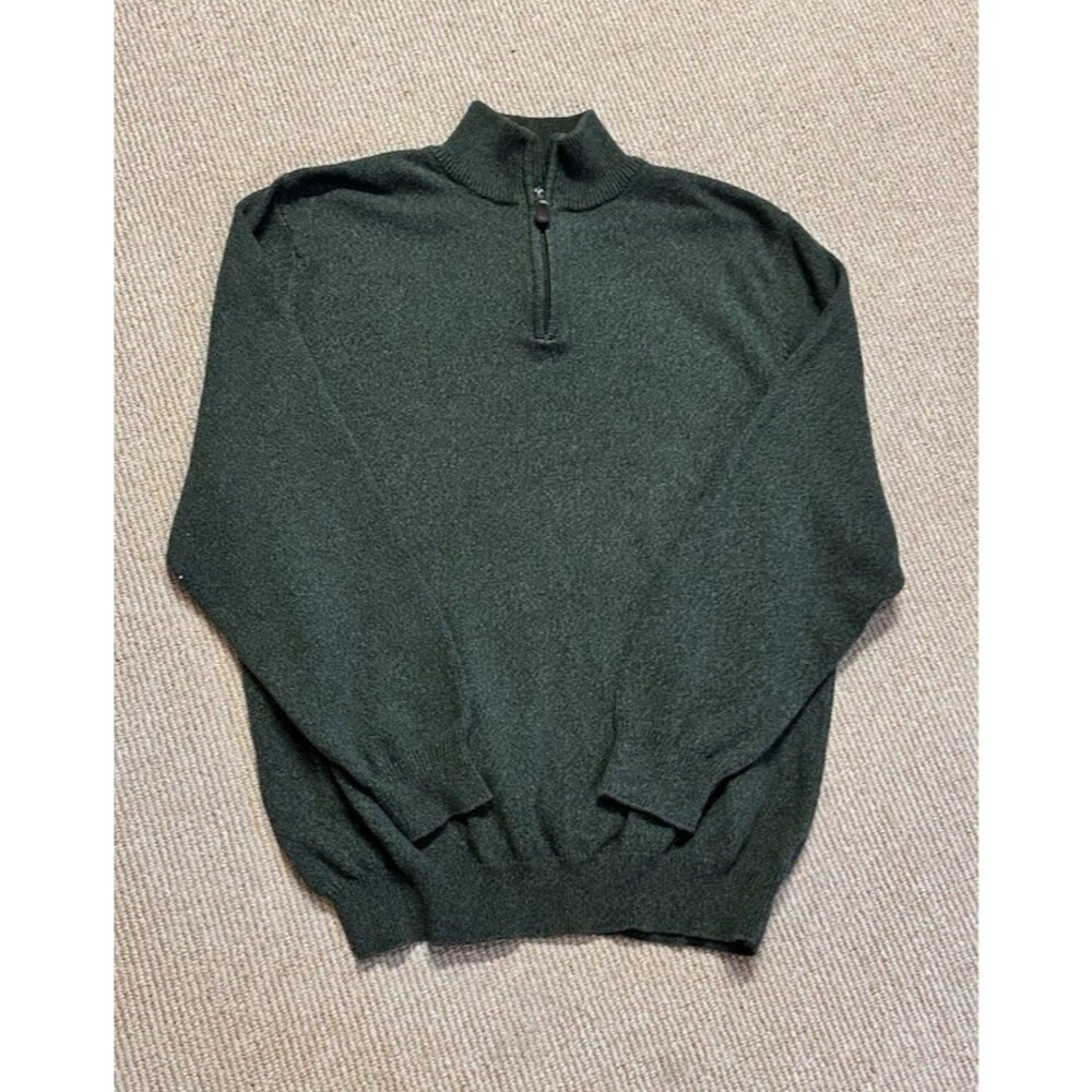 Croft & Barrow sweater XL men's 3/4 Zip Tight Knit pull over cabin core outdoors